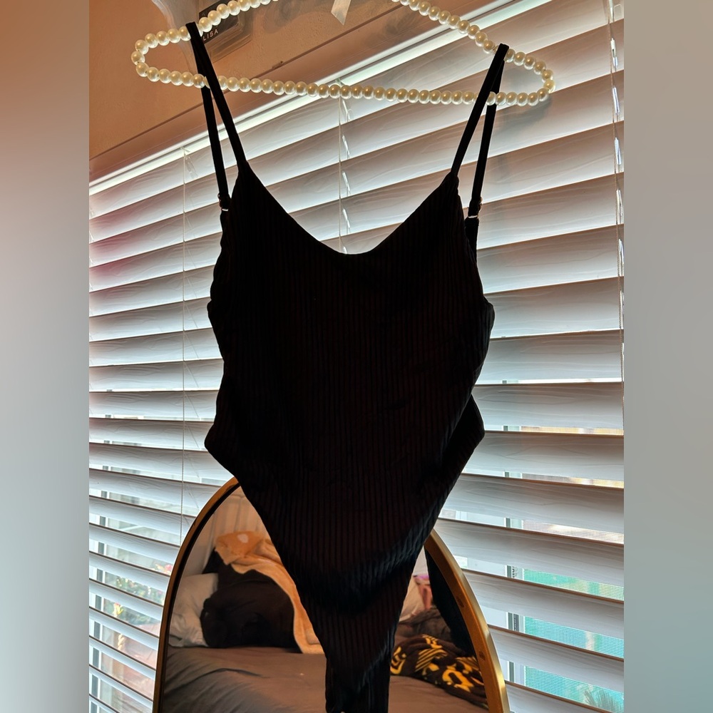 Vitamin A one piece bathing suit swimsuit size small black